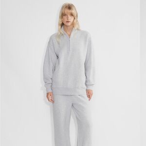 Aritzia Quarter-Zip Boyfriend Fit Cozy Fleece Size Small NWT!